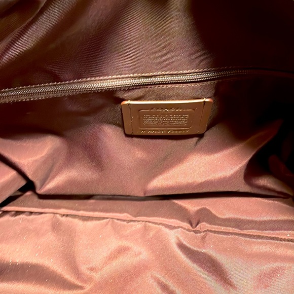 Coach black leather weekender bag - Picture 5 of 6